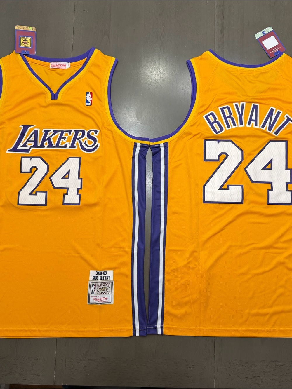 Yellow Kobe jerseys